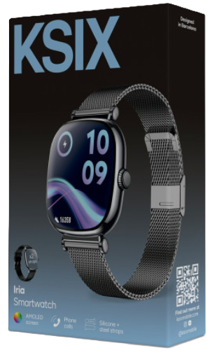 KSIX SMARTWATCH IRIA NEGRO