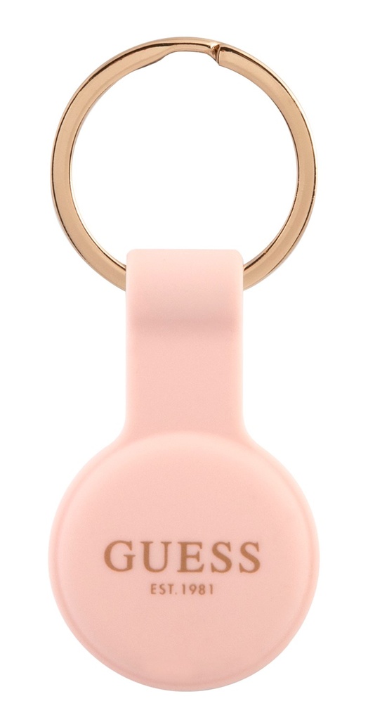 GUESS FUNDA SILICONA AIRTAG CLASSIC ROSA