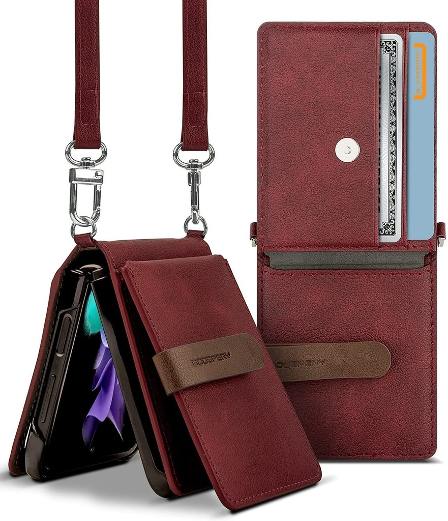 GOOSPERY funda WALLET GALAXY Z FLIP 4 VINO