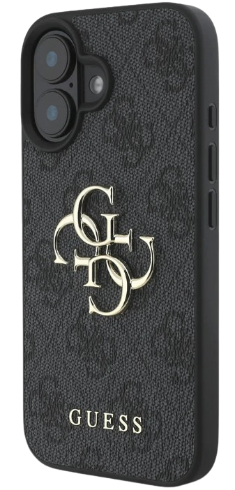 [GUHCP16S4GMGGR] GUESS CARCASA 4G BIG LOGO IPHONE 16 NEGRO