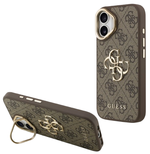 [GUHCP17SPCS4GP4W] GUESS CARCASA 4G SOPORTE CAMARA IPHONE 17 MARRON