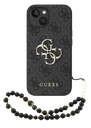 GUESS CARCASA 4G STRAP IPHONE 17e/16e NEGRO