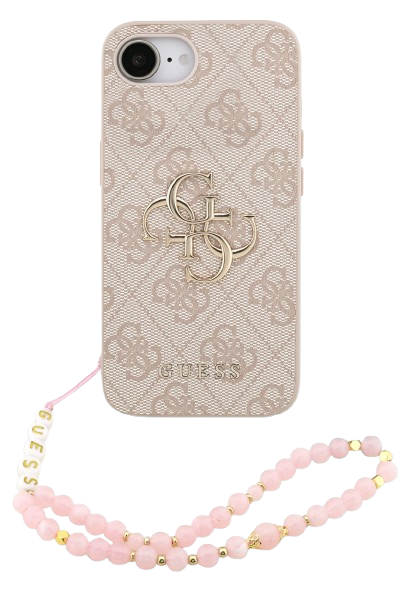 GUESS CARCASA 4G STRAP IPHONE 17e/16e ROSA