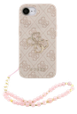 GUESS CARCASA 4G STRAP IPHONE 17e/16e ROSA