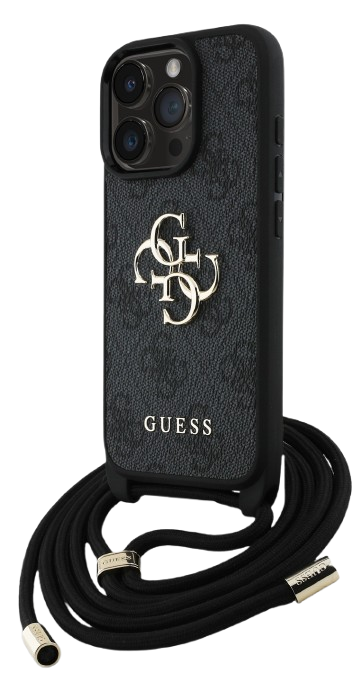 [GUHCP16LP4GMGCRK] GUESS CARCASA CROSSBODY STRAP 4G IPHONE 16 PRO NEGRO