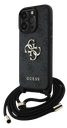 GUESS CARCASA CROSSBODY STRAP 4G IPHONE 16 PRO NEGRO