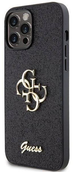 [GUHCP16XHG4SGK] GUESS CARCASA GLITTER 4G IPHONE 16 PRO MAX NEGRO