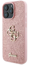 GUESS CARCASA GLITTER 4G IPHONE 16 PRO MAX ROSA