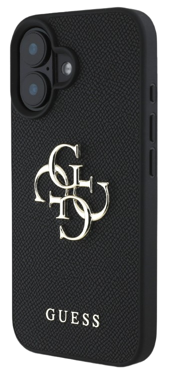 [GUHCP16SPGT4MBK] GUESS CARCASA GRAINED 4G IPHONE 16 NEGRO