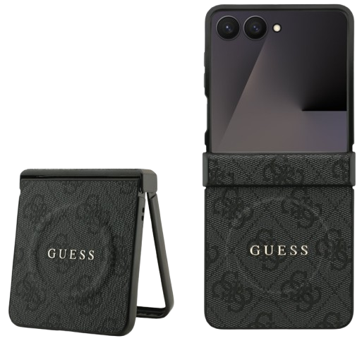 GUESS CARCASA MAGSAFE 4G SAMSUNG Z FLIP 7 NEGRO