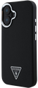 GUESS CARCASA MAGSAFE GRAINED TRIANGLE LOGO IPHONE 16 NEGRO