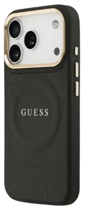 [GUHMP17LPSAMSECK] GUESS CARCASA MAGSAFE PEONY IPHONE 17 PRO NEGRO