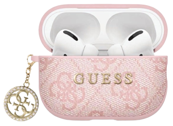 [GUA4P4E4CDP] GUESS FUNDA 4G STRASS CHARM AIRPODS 4 ROSA