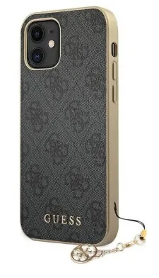 [GUHCP12SGF4GGR] GUESS CARCASA 4G CHARM IPHONE 12 MINI GRIS