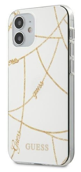 [GUHCP12SPCUCHWH] GUESS carcasa CHAIN iphone 12 MINI BLANCO