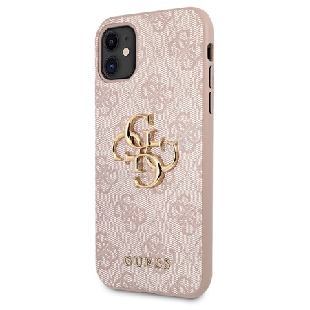 GUESS carcasa METAL LOGO IPHONE 11 ROSA