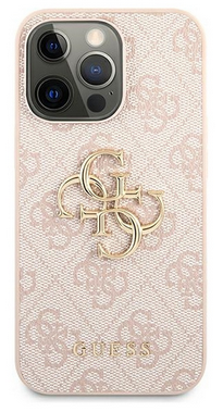 [GUHCP13X4GMGPI] GUESS CARCASA METAL LOGO IPHONE 13 PRO MAX ROSA