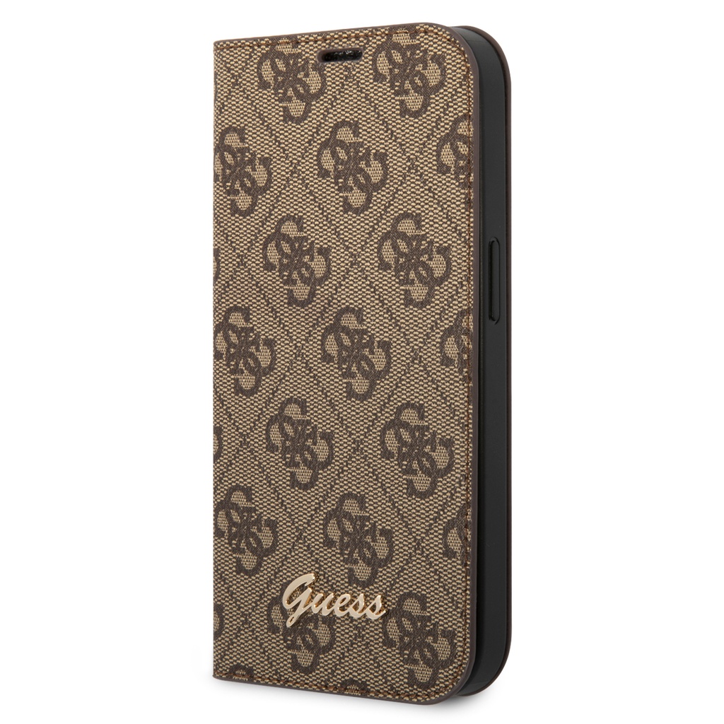 GUESS funda 4G SCRIPT iphone 14 PRO MARRON