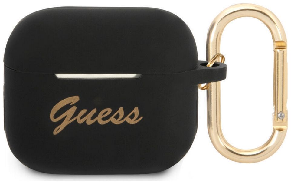 GUESS FUNDA SCRIPT SILICONA AIRPODS 3 GRIS