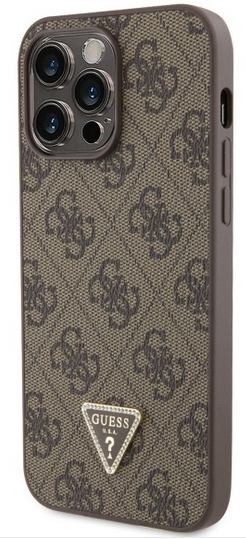 GUESS carcasa LOGO STRASS iphone 14 PRO MAX MARRON