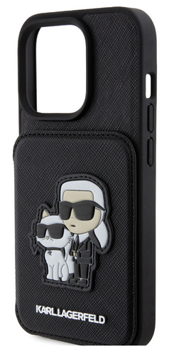 KARL LAGERFELD CARCASA CARDSLOT KC BIG IPHONE 15 PLUS
