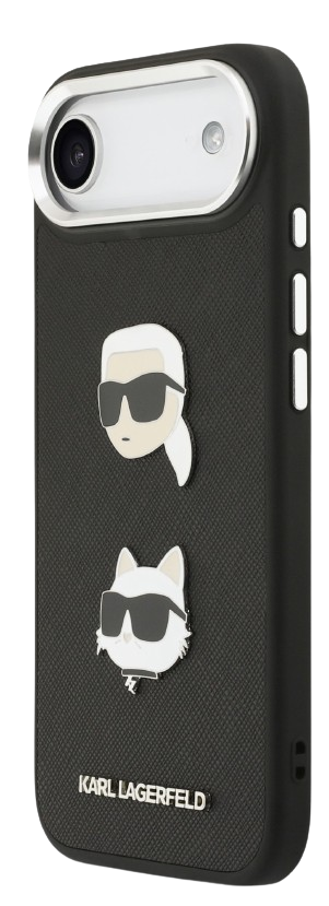 [KLHCP17MPSFDHPOK] KARL LAGERFELD CARCASA GRAINED K&C HEADS IPHONE AIR NEGRO