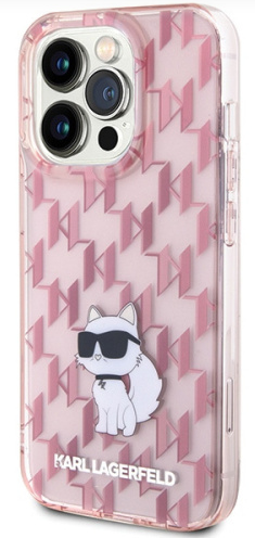 KARL LAGERFELD CARCASA IML CHOUPETTE IPHONE 15 PRO MAX ROSA