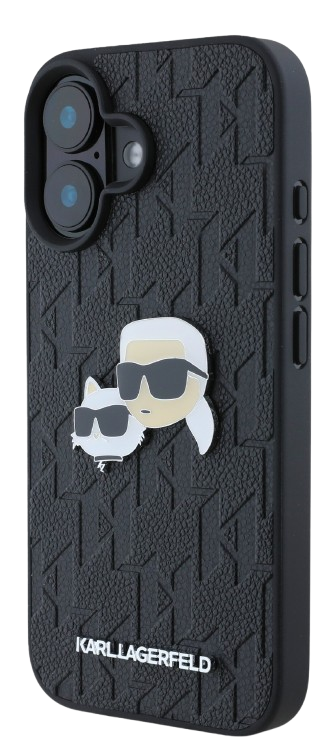 KARL LAGERFELD CARCASA K&C HEADS IPHONE 16 PLUS NEGRO