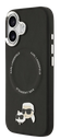 KARL LAGERFELD CARCASA MAGSAFE K&C PINS IPHONE 17 NEGRO