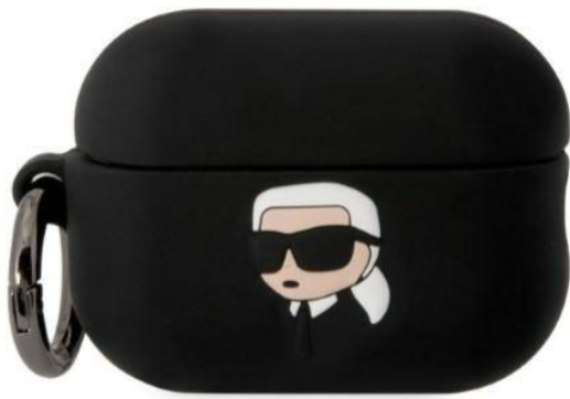 [KLAP2RUNIKK] KARL LAGERFELD FUNDA 3D KARL SILICONA AIRPODS PRO2 NEGRO