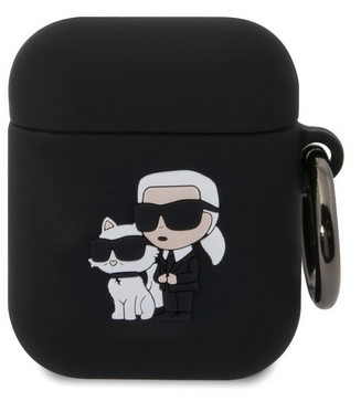 [KLA2RUNKC] KARL LAGERFELD FUNDA 3D k&C AIRPODS 1/2 NEGRO