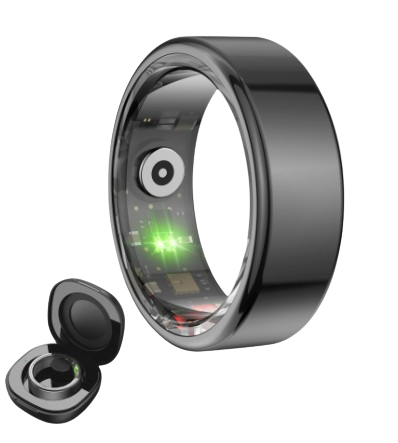 [BSR01N08] KSIX ANILLO INTELIGENTE SATURN TALLA XS NEGRO