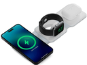 KSIX CARGADOR PLEGABLE MAGNÉTICO 3 EN 1 Qi 15W BLANCO