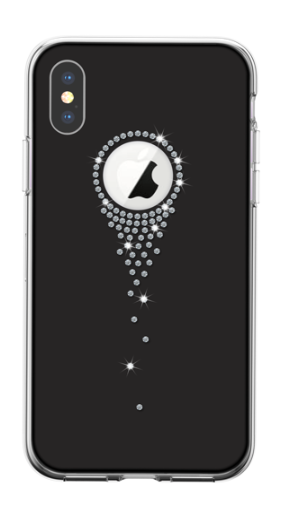DEVIA CARCASA ANGEL TEARS SWAROVSKI IPHONE XR NEGRO