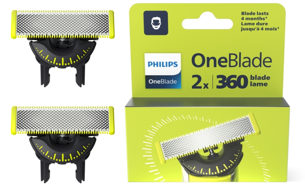 PHILIPS PACK 2 CUCHILLAS 360 GRADOS PHILIPS ONEBLADE QP420/50