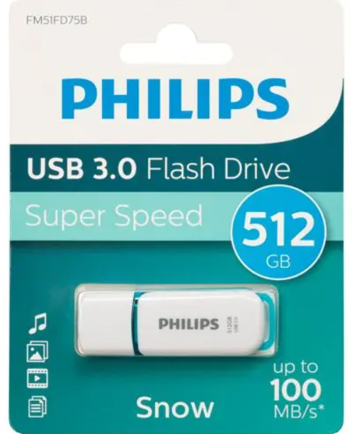 [FM51FD75B] PHILIPS PENDRIVE SNOW SPRING GREEN 512GB
