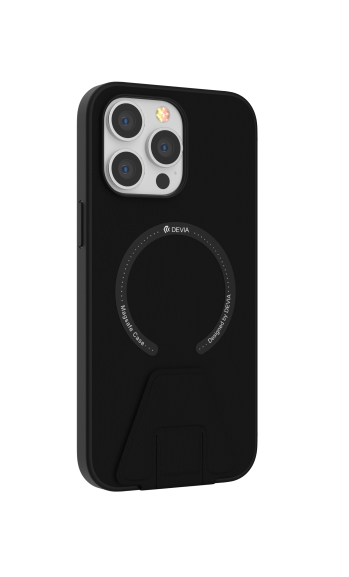 DEVIA Carcasa shockproof MAGSAFE con soporte RANDY IPhone 14 PRO MAX NEGRO