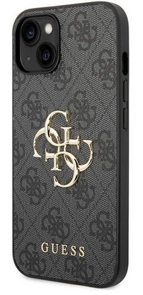 GUESS carcasa 4G METAL LOGO IPHONE 15 PRO MAX GRIS