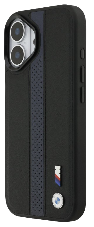 BMW CARCASA MAGSAFE BLUE STRIPE IPHONE 17 NEGRO