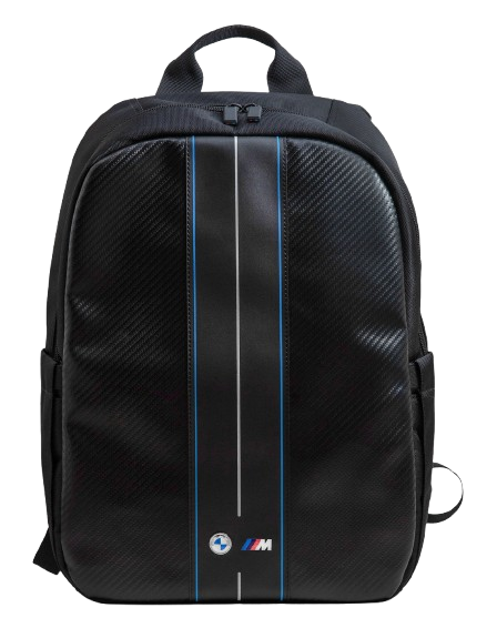 [BMBP15COMSCAKL] BMW MOCHILA BLUE STRIPE CARBON 15" NEGRO
