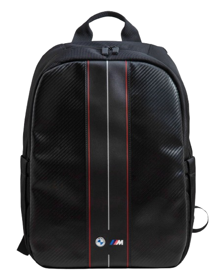 [BMBP15COMSCAKR] BMW MOCHILA RED STRIPE CARBON 15" NEGRO