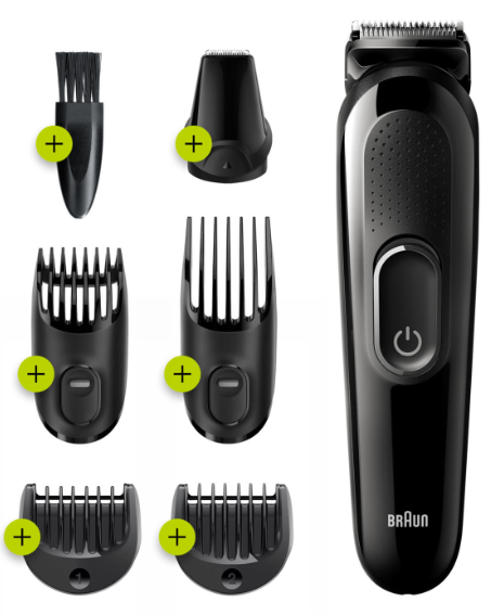 [MGK3225] BRAUN CORTABARBAS MGK3225 CON BATERIA 6 ACCESORIOS