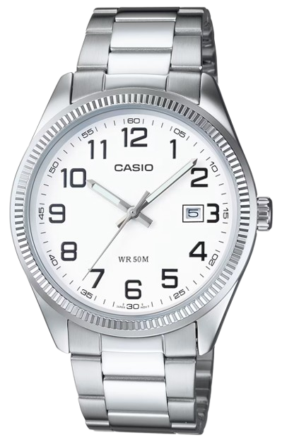 [LTP1302D7B] CASIO RELOJ LTP-1302D-7B ESFERA BLANCA CORREA ACERO