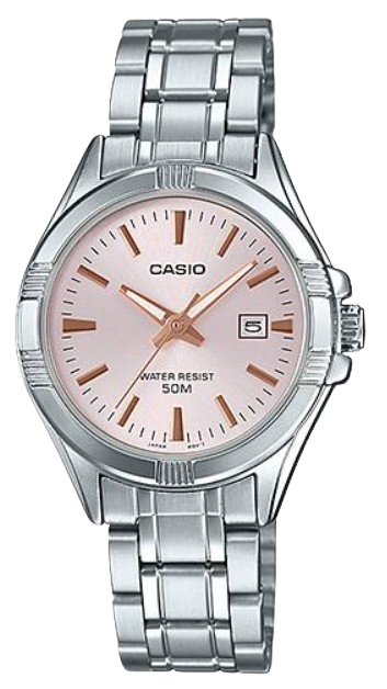 [LTP1308D4A] CASIO RELOJ LTP-1308D-4A ESFERA CORAL / ACERO