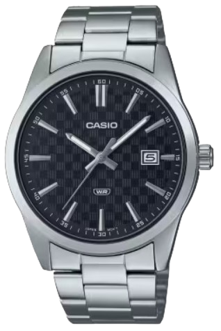 [MTPVD03D1AUDF] CASIO RELOJ MTP-VD03D-1A ESFERA NEGRA CORREA ACERO