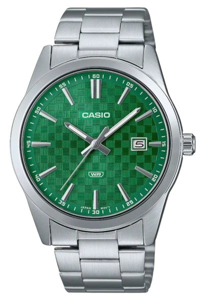 [MTPVD03D3A1UDF] CASIO RELOJ MTP-VD03D-3A1 ESFERA VERDE CORREA ACERO
