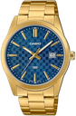 CASIO RELOJ MTP-VD03G-2A ESFERA AZUL CORREA DORADA