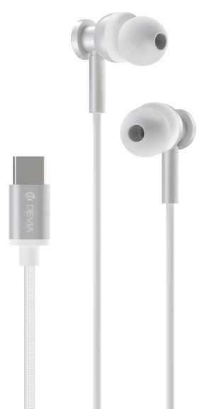 [DSTACM1WH] DEVIA AURICULAR TIPO C M1 PLATA