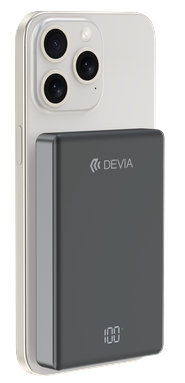 DEVIA BATERIA AUXILIAR MAGSAFE MINI METAL 10000mAh GRIS
