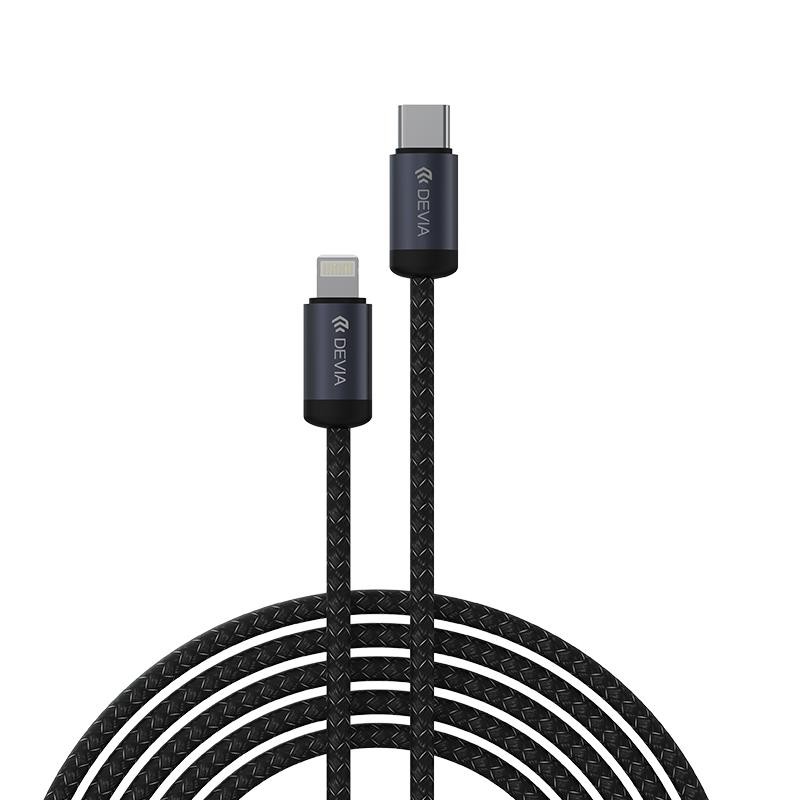 DEVIA CABLE GRACIOUS PD USBc  LIGHTNING 27W 1M NEGRO